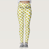 Cheesy trainiert weiße Leggings (Vorderseite)