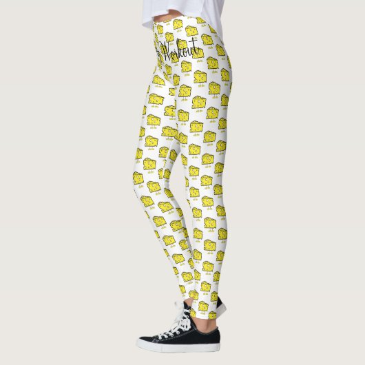 Cheesy trainiert weiße Leggings (Links)