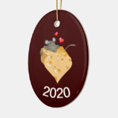 Cheesy Valentine Keramik Ornament (Links)
