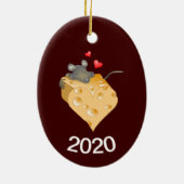 Cheesy Valentine Keramik Ornament (Hinten)