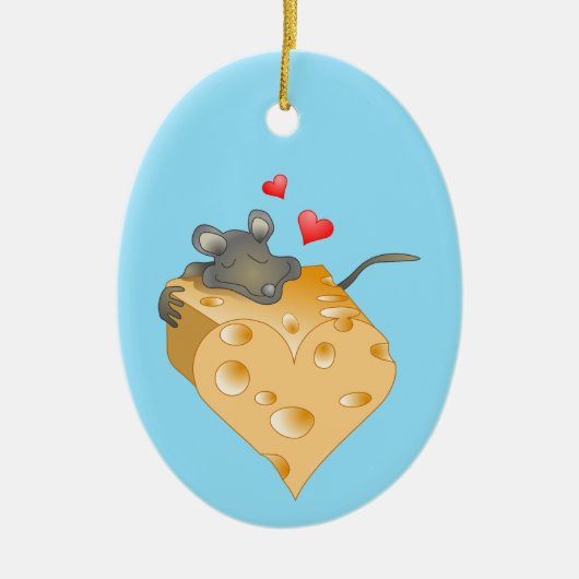 Cheesy Valentine Keramik Ornament (Vorne)