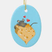 Cheesy Valentine Keramik Ornament (Hinten)