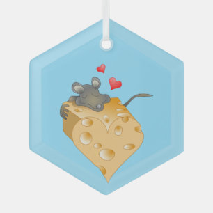 Cheesy Valentine Keramik Ornament Aus Glas