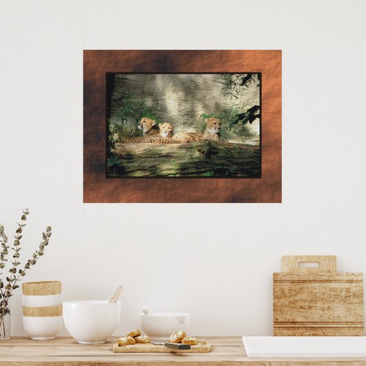 Cheeta Poster (Küche)