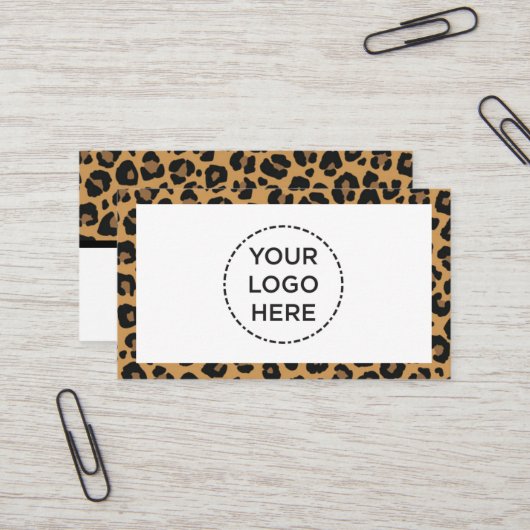 Cheeta Print Business Card Visitenkarte (Vorderseite/Rückseite Beispiel)