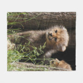 Cheetah 005 fleecedecke (Vorderseite (Horizontal))