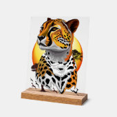 Cheetah African Feline Wild Animal Acrylschild (Winkel)