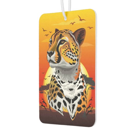 Cheetah African Feline Wild Animal Autolufterfrischer (Links)