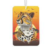 Cheetah African Feline Wild Animal Autolufterfrischer (Rückseite)