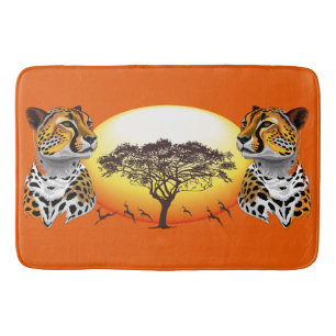 Cheetah African Feline Wild Animal Badematte