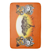 Cheetah African Feline Wild Animal Badematte (Vorderseite Vertikal)