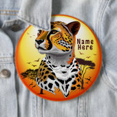 Cheetah African Feline Wild Animal Button (Beispiel)