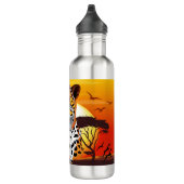 Cheetah African Feline Wild Animal Edelstahlflasche (Rechts)