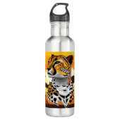 Cheetah African Feline Wild Animal Edelstahlflasche (Vorderseite)