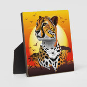 Cheetah African Feline Wild Animal Fotoplatte (Vorderseite)