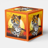 Cheetah African Feline Wild Animal Geschenkschachtel (Rückseite)