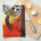 Cheetah African Feline Wild Animal Geschirrtuch (Viertel Falte)