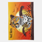 Cheetah African Feline Wild Animal Geschirrtuch (Vertikal)