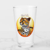 Cheetah African Feline Wild Animal Glas (Rückseite)
