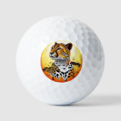 Cheetah African Feline Wild Animal Golfball (Vorderseite)