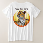 Cheetah African Feline Wild Animal Große Größe T-Shirt (Design Rückseite)