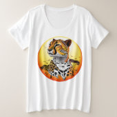 Cheetah African Feline Wild Animal Große Größe T-Shirt (Design vorne)