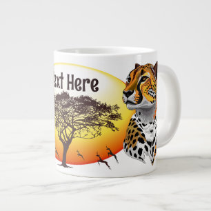 Cheetah African Feline Wild Animal Jumbo-Tasse