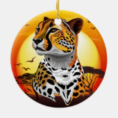Cheetah African Feline Wild Animal Keramik Ornament (Hinten)