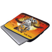 Cheetah African Feline Wild Animal Laptopschutzhülle (Vorne Knopf)
