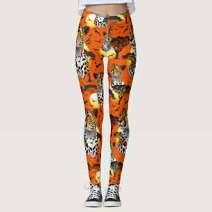 Cheetah African Feline Wild Animal Leggings