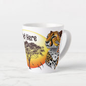 Cheetah African Feline Wild Animal Milchtasse (Rechte Ecke)