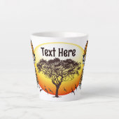 Cheetah African Feline Wild Animal Milchtasse (Vorderseite)
