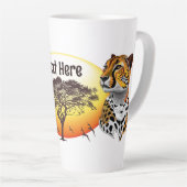 Cheetah African Feline Wild Animal Milchtasse (Rechte Ecke)