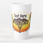 Cheetah African Feline Wild Animal Milchtasse (Vorderseite)