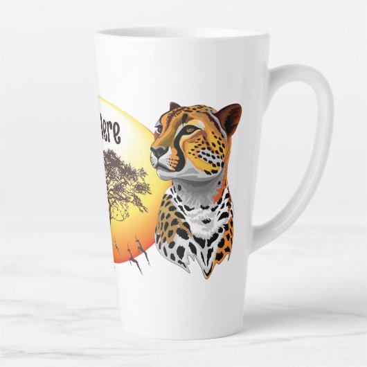 Cheetah African Feline Wild Animal Milchtasse (Rechts)