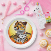 Cheetah African Feline Wild Animal Pappteller (Party)