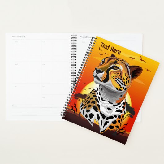 Cheetah African Feline Wild Animal Planer (Anzeige)