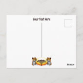 Cheetah African Feline Wild Animal Postkarte (Rückseite)