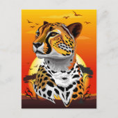 Cheetah African Feline Wild Animal Postkarte (Vorderseite)