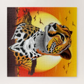 Cheetah African Feline Wild Animal Puzzle (Horizontal)