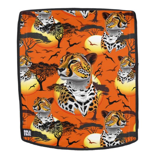 Cheetah African Feline Wild Animal Rucksack (Abnehmbare Front)