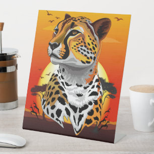 Cheetah African Feline Wild Animal Sockelschild