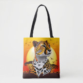Cheetah African Feline Wild Animal Tasche (Vorderseite)