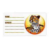 Cheetah African Feline Wilde Animal Square Busines (Vorne)