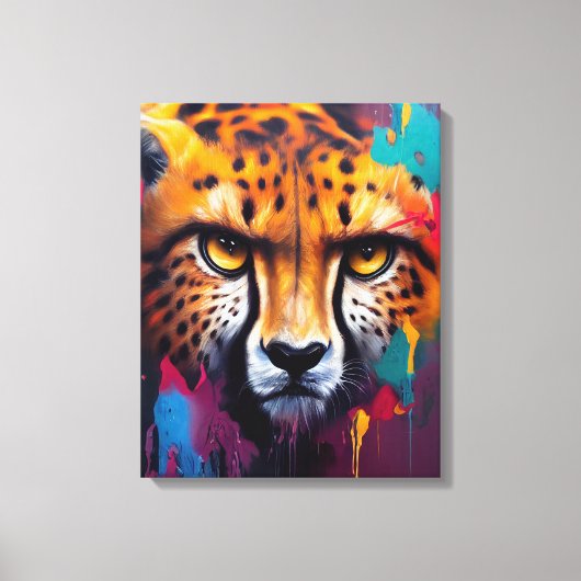 Cheetah Animal Discovery Adventure Nature Planet Leinwanddruck (Vorderseite)