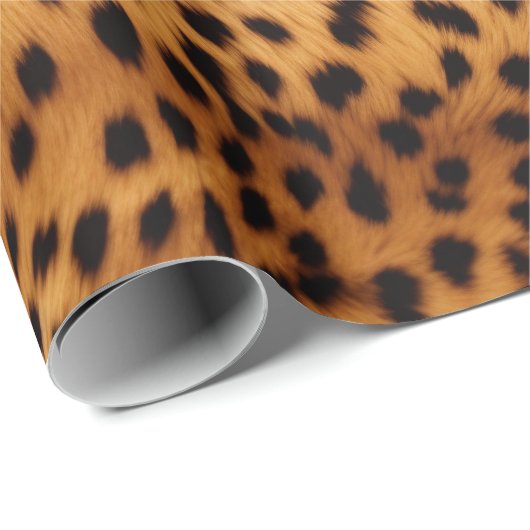 Cheetah Animal Fur Geschenkpapier (Rolleneckpunkt)