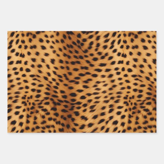Cheetah Animal Fur Geschenkpapier Set (Vorderseite)