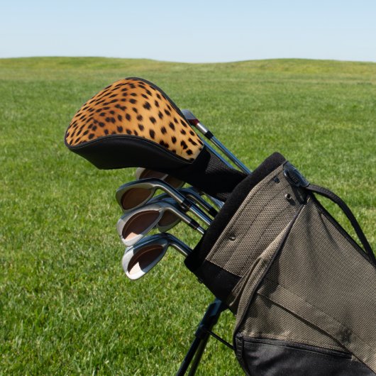 Cheetah Animal Fur Golf Headcover (In SItu)