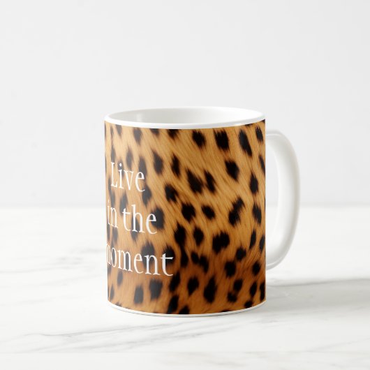 Cheetah Animal Fur Kaffeetasse (VorderseiteRechts)