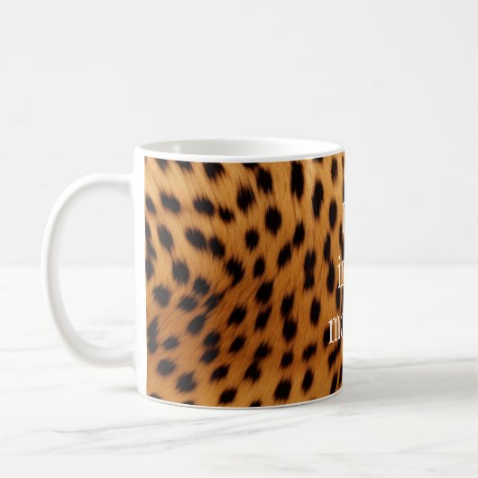 Cheetah Animal Fur Kaffeetasse (Links)